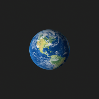 The cover art for Ozone Drive. It depicts the earth in a dark gray void.